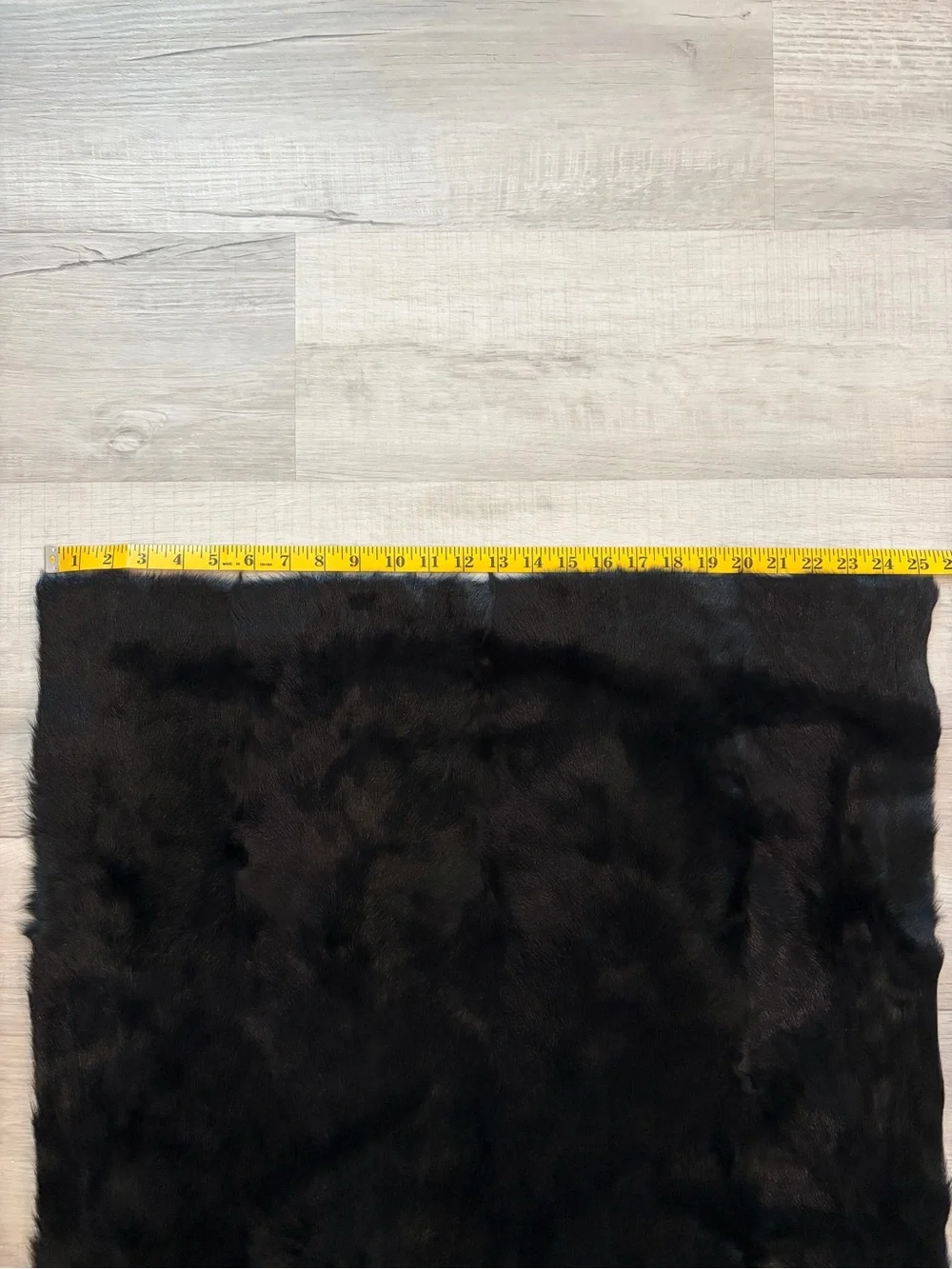 Agnona Rare Unique Black Goat Hair Fur Stole Cashmere & Silk Made in Italy